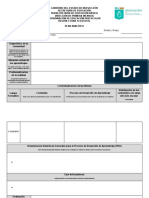 Propuesta de Formato Plan Analítico