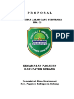 Pembangunan Jalan Gang Sumurama RW. 02 Desa Sumbersari Nanggerang