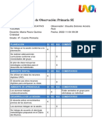 Guía de observación primaria  4o primaria