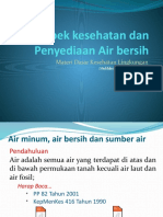 Aspek Kesehatan Dan Penyediaan Air Bersih