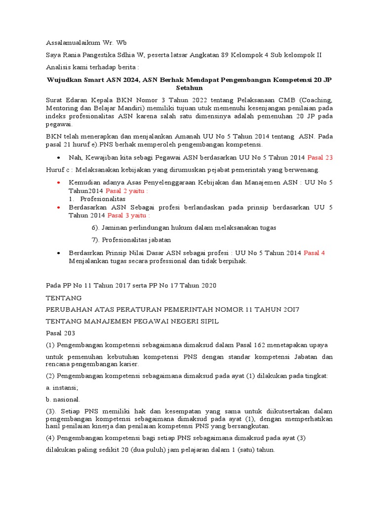 Wujudkan Smart ASN 2024 PDF