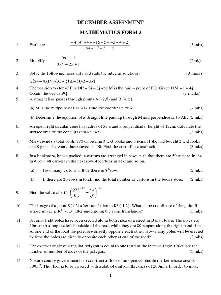 Solving Mathematical Problems and Estimating Areas: An Analysis of Form ...