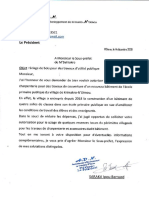 Lettre Au Sous-Prefet Scan