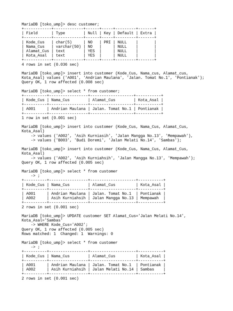 Syntx SQL2 | PDF | Databases | Data Management
