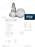 Lampe Spot LED 4x1w E14 1203 Hexagone Innovation