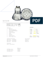 Lampe Spot LED 4x1w GU10 1200 Hexagone Innovation