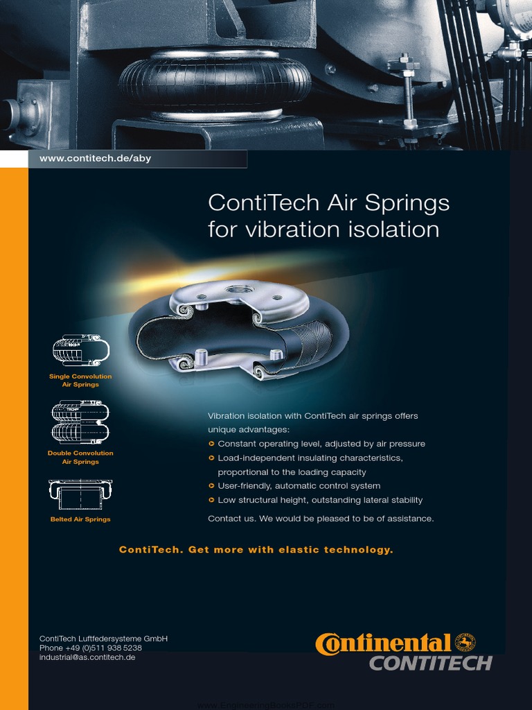 ContiTech Air Springs for Vibration Isolation | PDF