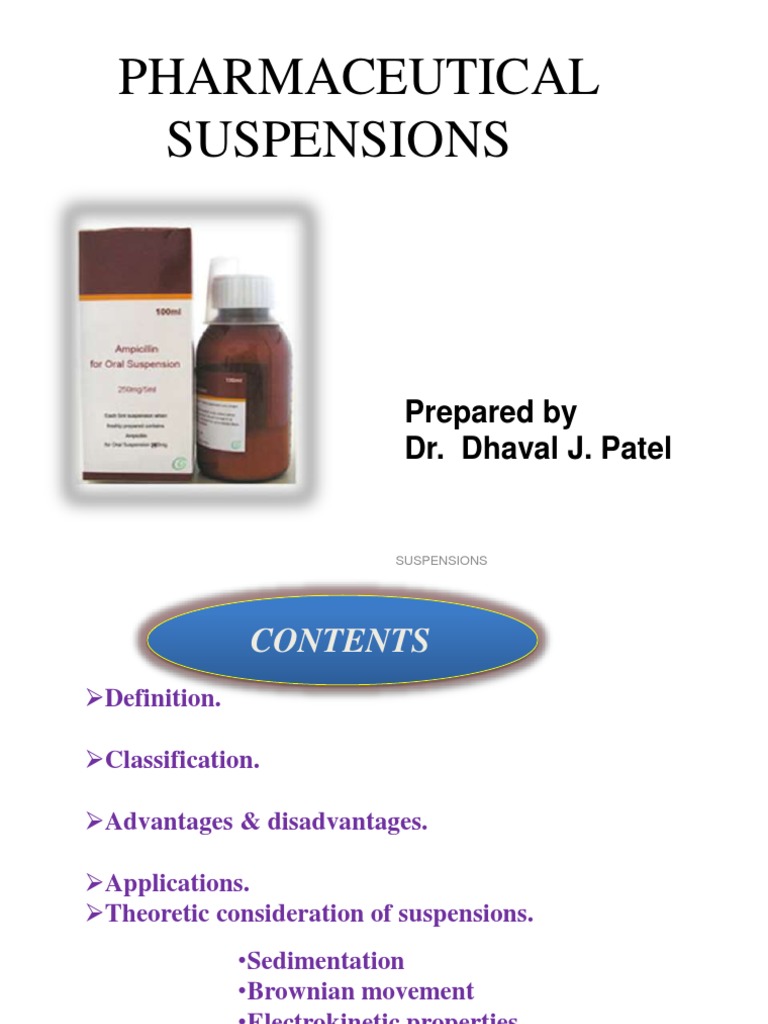 SUSPENSION PDF Suspension (Chemistry) Colloid