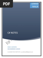 C# Notes by JUNAID