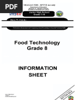 Tle/Tve/Tvl Packets: Food Technology Grade 8