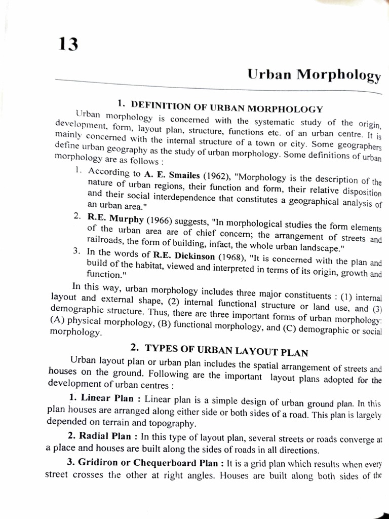Urban Morphology Pdf