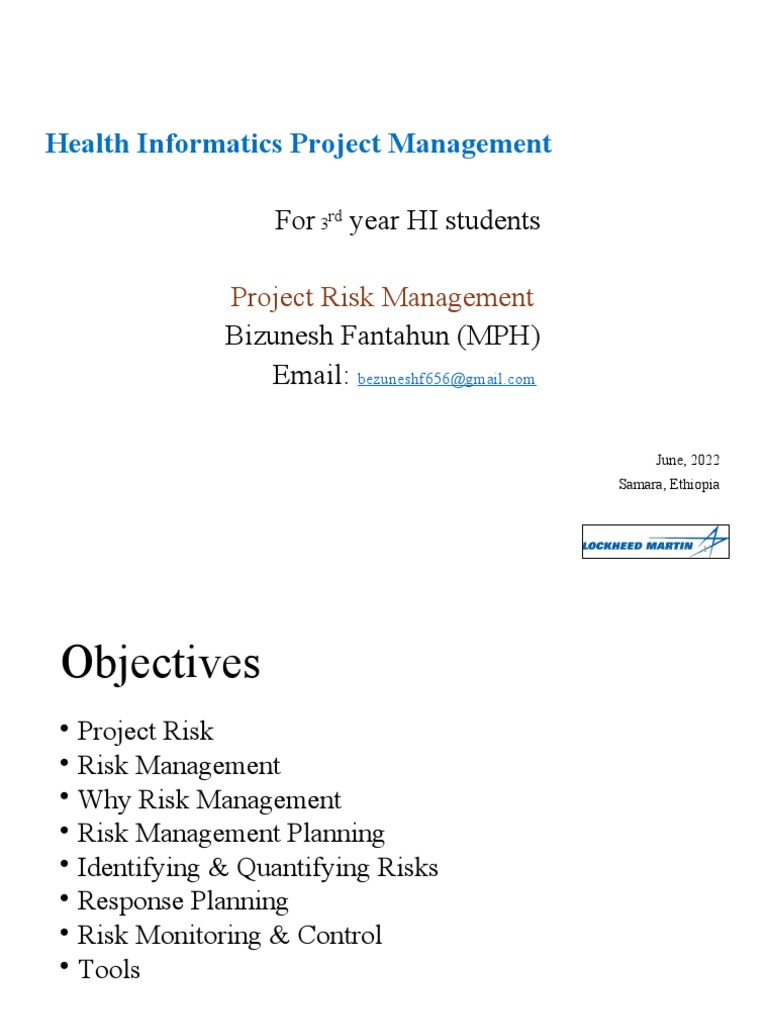 Project Risk MGMT Final | PDF | Risk | Risk Management