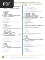 684 - Esl b1 Level MCQ Test With Answers Upper Intermediate Test 3