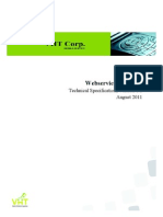 Webservice Interface: Technical Specification, Version 1.1 August 2011