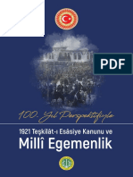 100 Yil Perspektifiyle 1921 Teskilati Esasiye Kanunu Ve Milli Egemenlik