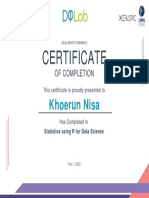 Certificate DQLABINTS1BWNMKC