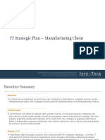 Manufacturing Client IT Strategic Plan