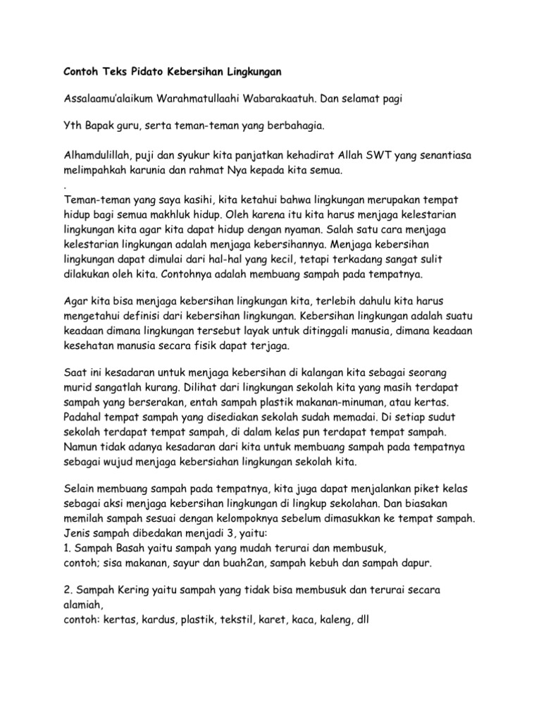 Contoh Pidato Bahasa Inggris Singkat Informasi Terbaru 2015 Informasi