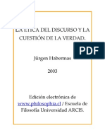 Habermas - La Etica Del Discurso y La Cuestion de La Verdad