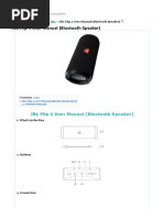 JBL Flip 4 User Manual (Bluetooth Speaker) - Manuals+