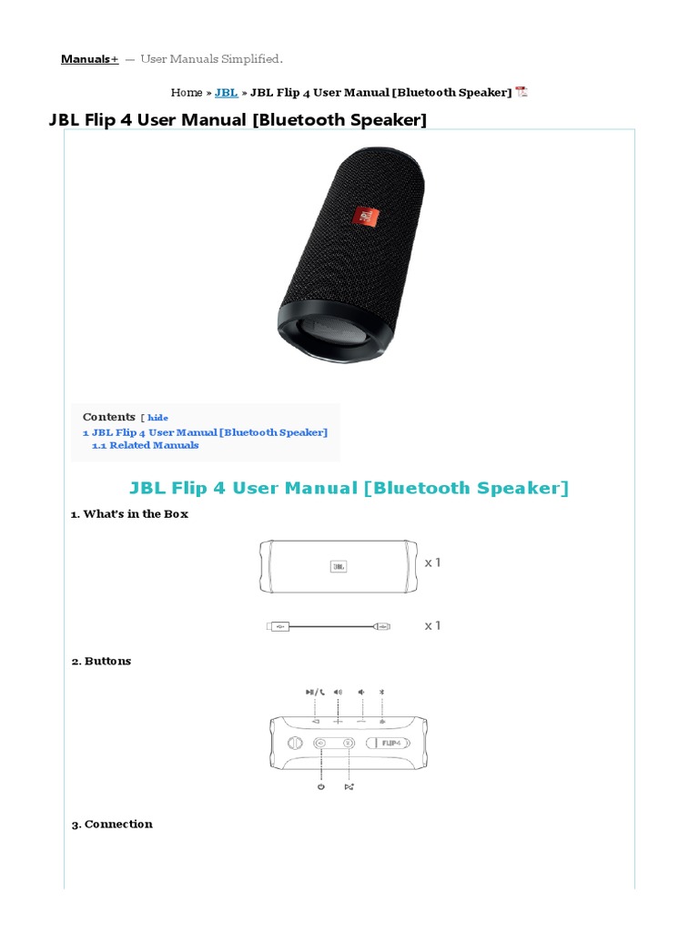 Parlante Bluetooth JBL FLIP 4
