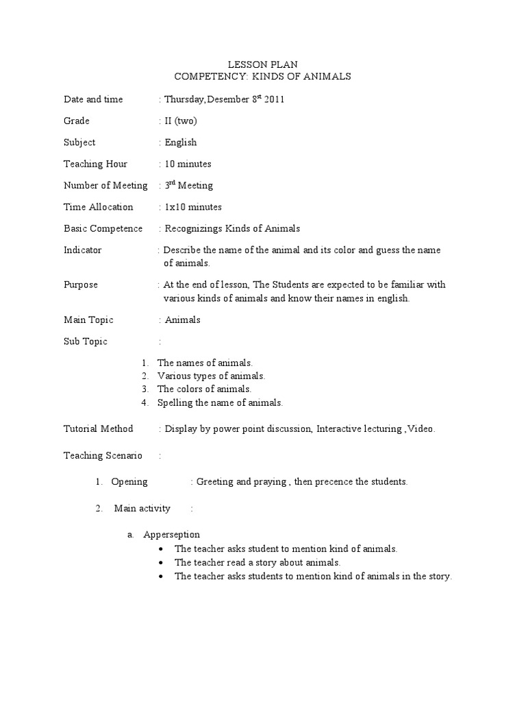 lesson-plan-the-name-of-animals-pdf-teachers-organisms