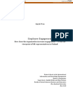 Employee Engagement: How Does The Organization Increase Engagement? - From The Viewpoint of HR Representatives in Finland