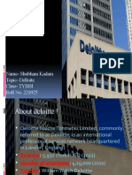 Deloitte Profile: Services, Revenue, Employees