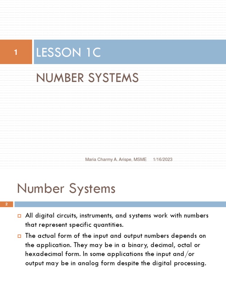 2number System Conversion Plus Calculation Part1 | PDF