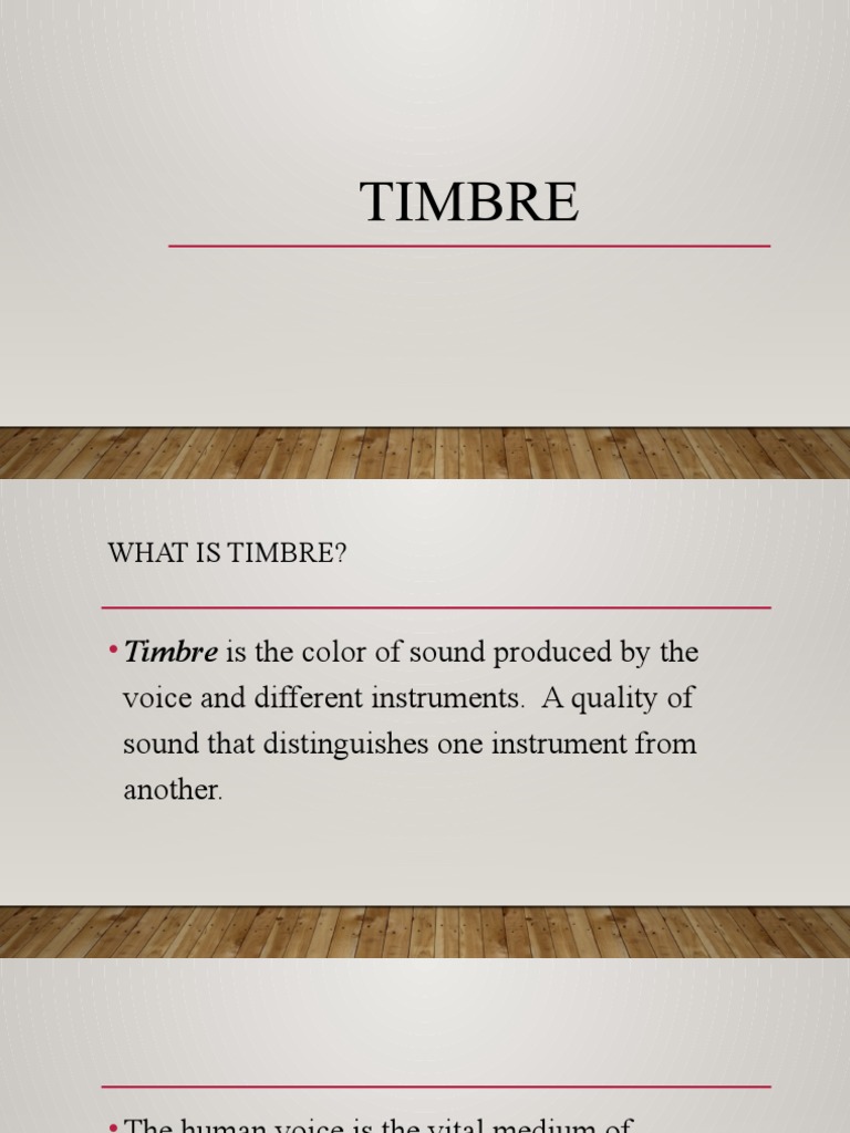 Timbre PDF Musical Instruments String Instruments