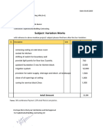 Subject: Variation Works: With Refrence To Above Mention Project/ Subject Pleaase Find Here After The Dur Variation