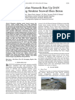 Pemodelan numerik run up dan overtopping struktur seawall buis beton