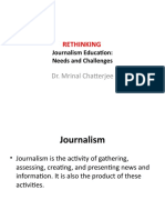 Rethinking Journalism Education - Prof Mrinal