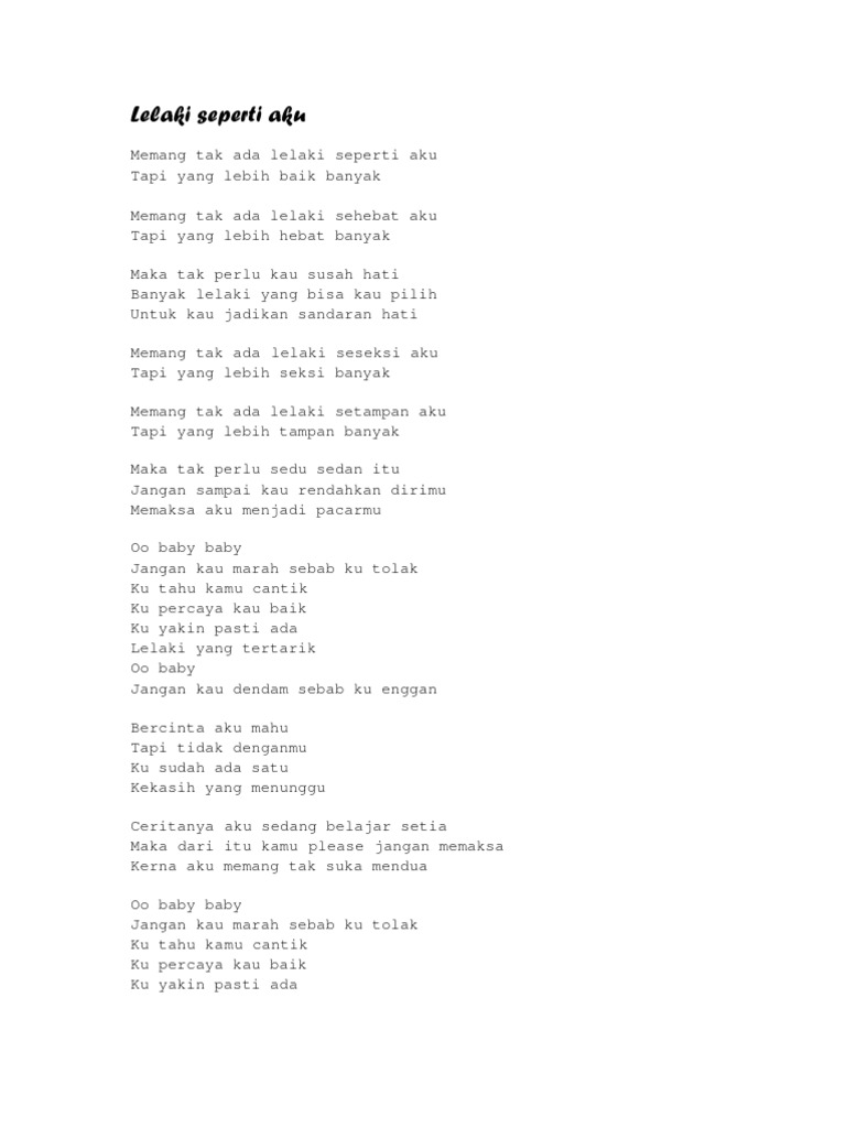 Lirik Lagu Pdf