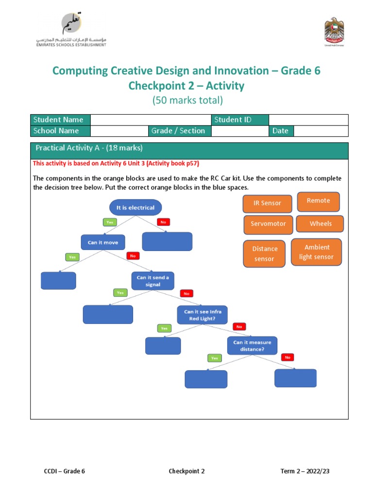 Computing Creative Design and Innovation - Grade 6 Checkpoint 2 ...