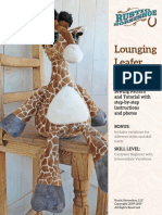 Lounging Leafer Giraffe Doll