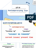 AP 10 Aralin 1 Kontemporaryong Isyu