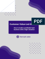 Customer Value Led Growth