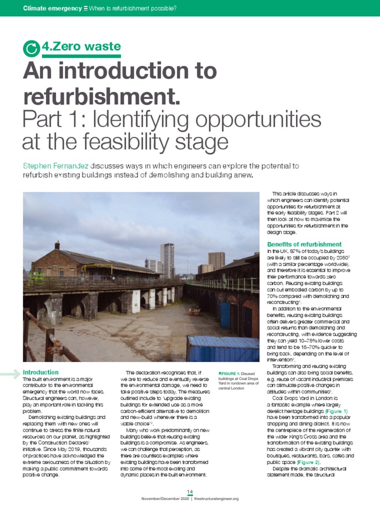 An Introduction To Refurbishment Part 1 Identifying Opportunities At