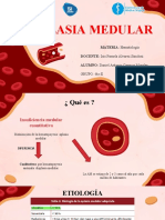 Aplasia Medular: MATERIA: Hematología DOCENTE: Isis Pamela Álvarez Sánchez ALUMNO: Daniel Antonio Campos Morales