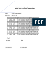 Format Rekapitulasi Kegiatan Praktek Profesi / Pelayanan Kebidanan