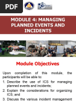 Module 4 - Managing Planned Events and Incidents