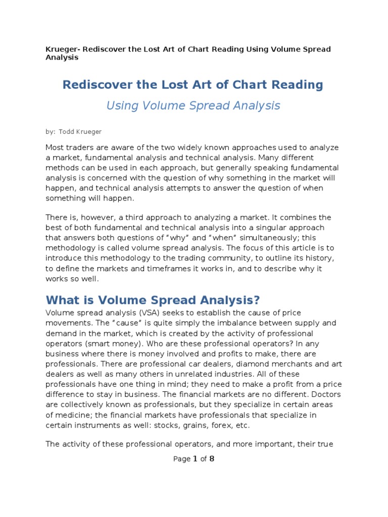 Volume Spread Analysis in Trading | PDF | Foreign Exchange Market ...
