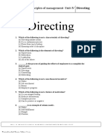 Principles of Management Directing Function Guide