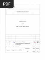 Specification 503 Rev. 18 - Pipe, Fitting and Valves