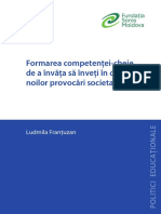 Ludmila Frantuzan-Formarea Competentei-Cheie de A Invatat Sa Inveti in Contextul Noilor Provocari Sociale