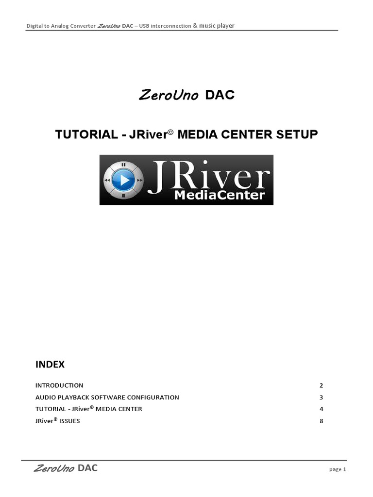 Tutorial Jriver Setup 21apr2016 PDF