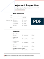 Machinery Inspection Checklist