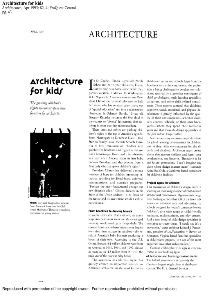 Architecture For Kids | PDF
