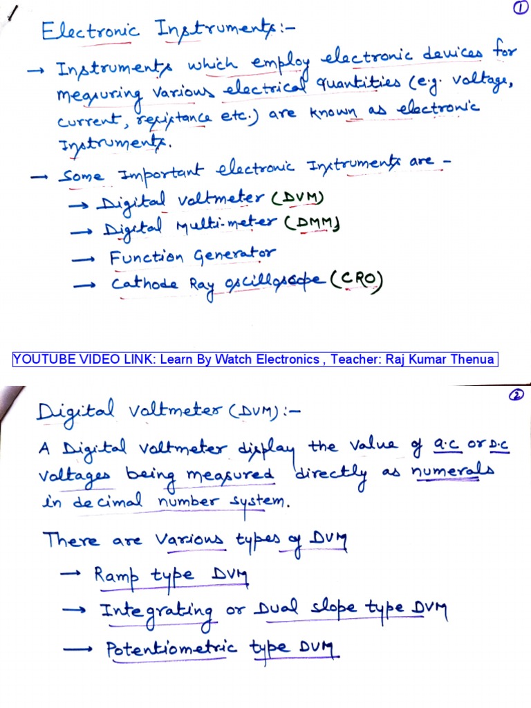 Electronic Instruments | PDF